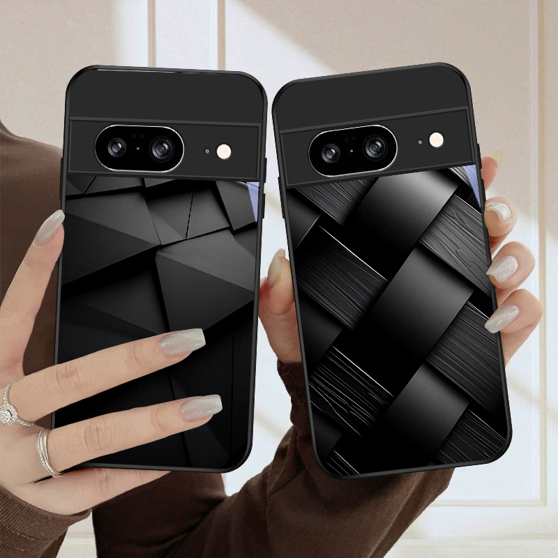 Google Pixel 9 - Coque de téléphone en verre noir