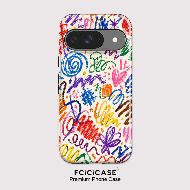 Google Pixel 9 - Coque de téléphone Fcicicase Art Painting