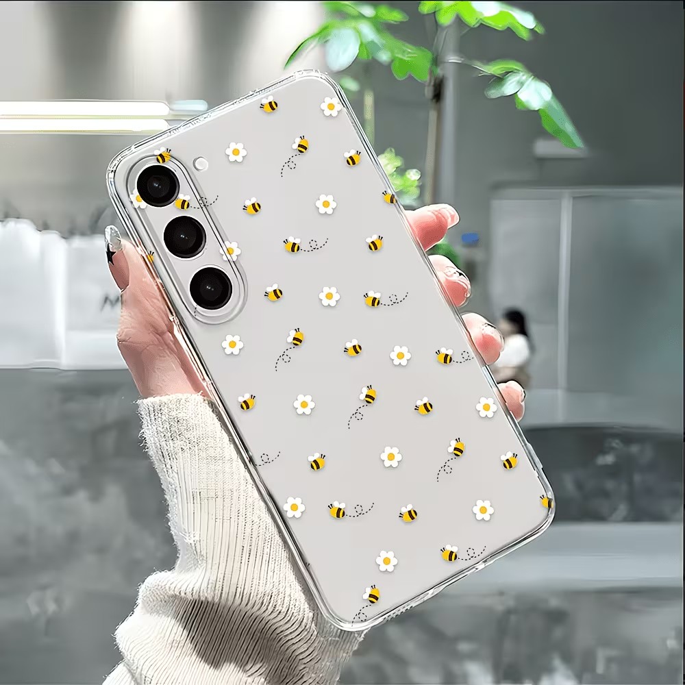 Samsung Galaxy A55 - Coque de téléphone transparente en TPU,