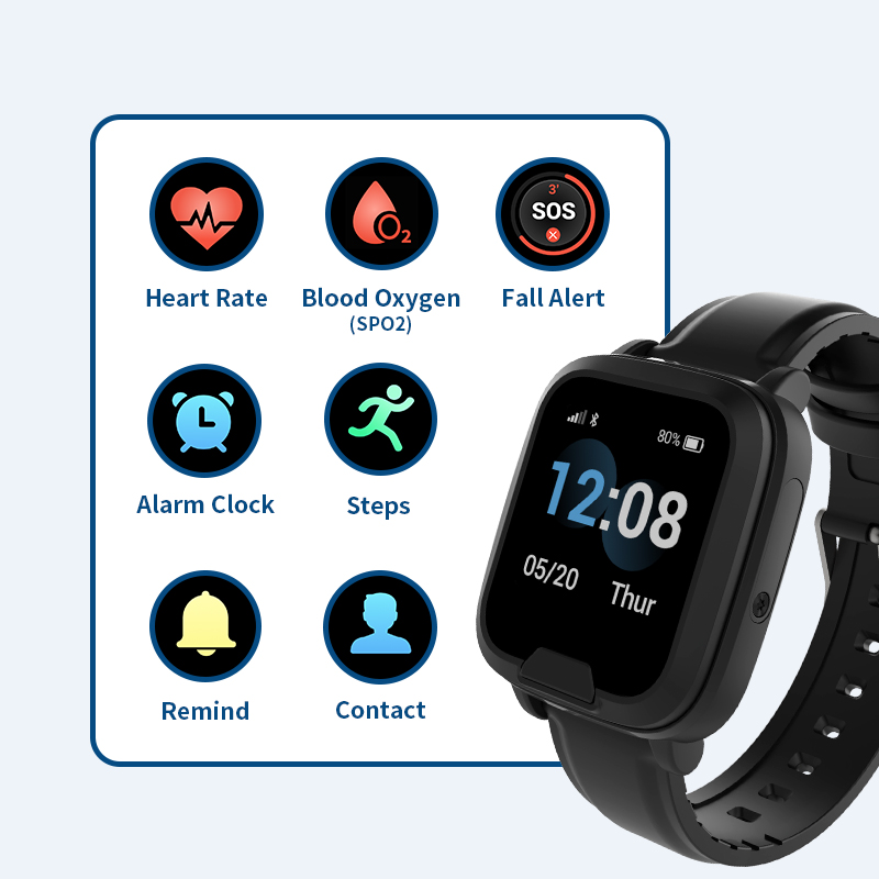 Montre d'alerte médicale 4G av - Fall Detection Watch avis et prix
